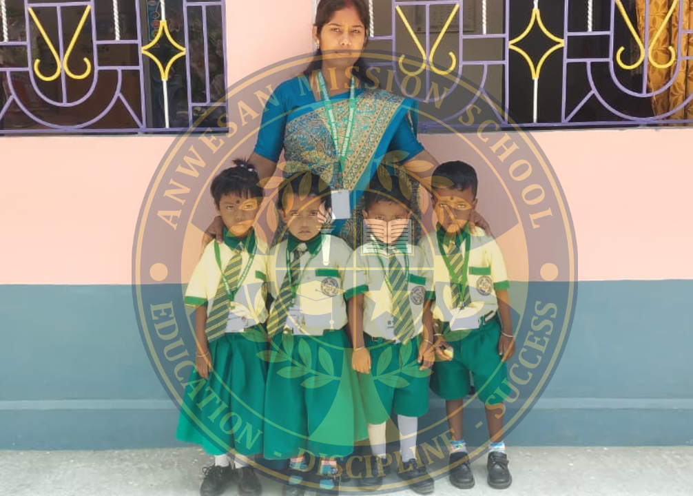 Pre Nursery Class Teacher and students